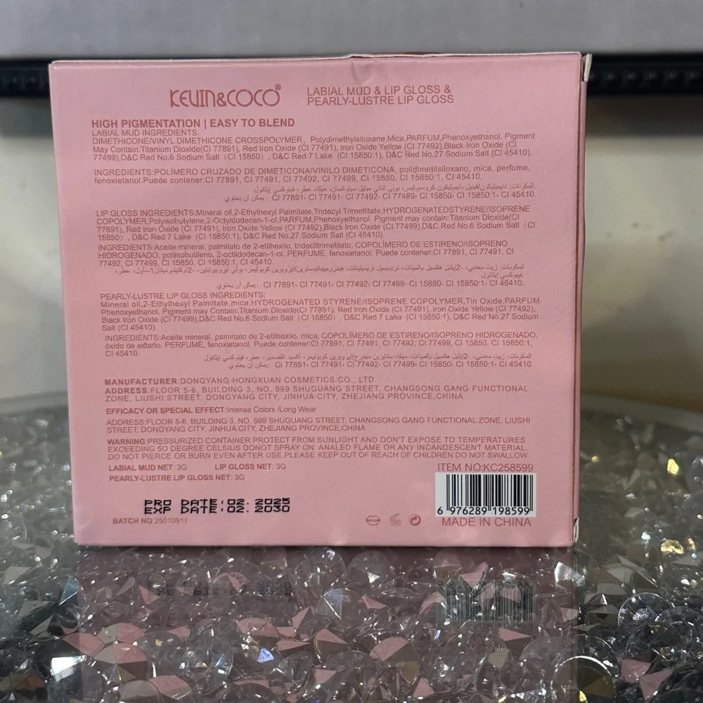 NIP Kevin & Coco Rich Color Lip Gloss Set. Retail $18.00